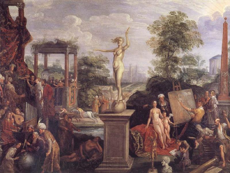 Frans Francken II Allegory Spain oil painting art
